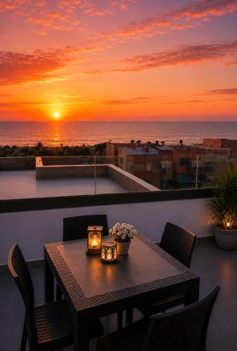 Imi Ouaddar Apartment | Cactus Apartment - Walk to Surf Beaches, Rooftop View, Remote Work, Free Parking, AC