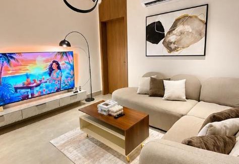 Dammam Apartment | سويت مسك غرفة وصالة بلمسة عصرية راقية