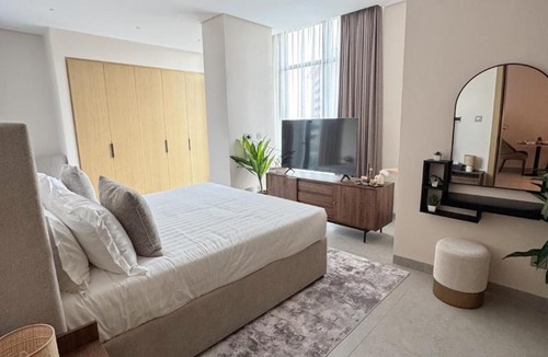 Manama Apartment | 1BR with Executive Sea View in Financial Harbour
