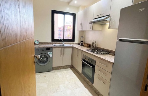Hivernage Apartment | 2-bedroom apartment in enchanting Marrakesh with AC, WiFi