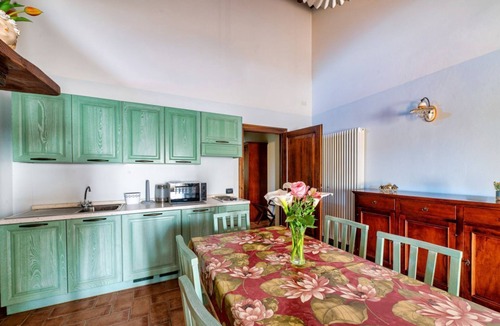 San Martino in Campo Apartment | A cozy 65 sq m apartment, located on the first floor of a building without an elevator, can accommodate up to 4 people.The property is located within a characteristic Umbrian-Tuscan farmhouse, featuring a large garden, relaxation areas, and a shared swim