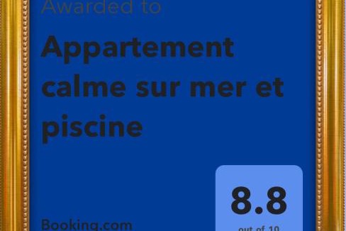 Plage des Nations Apartment | Appartement calme sur mer et piscine