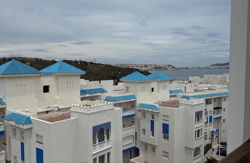 Fnideq Apartment | Bab Sebta residence with swimming pool, Sebta city and sea view
