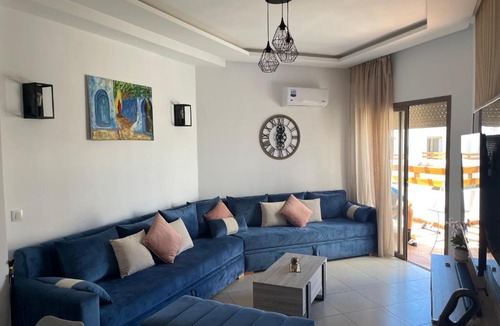 Asilah Beach Apartment | Beachfront Apartment in Assilah, Private Solarium, 4 Pools, Secure Residence, WiFi, Parking