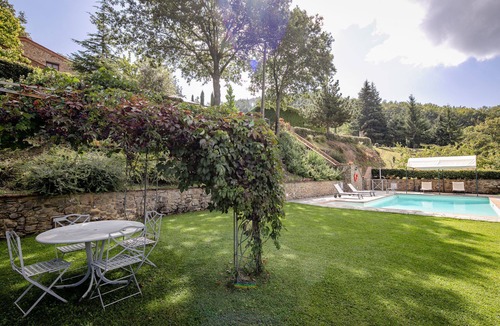Pieve di Chio Villa | Beautiful private villa with private pool, WIFI, A/C, TV, patio and panoramic view, close to Cor.