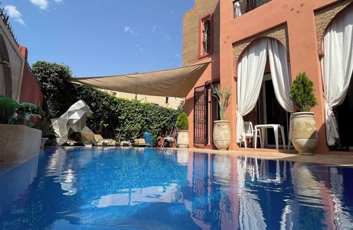 Targa Villa | Charming riad with half-board included, private heated pool, Jacuzzi, near the city center