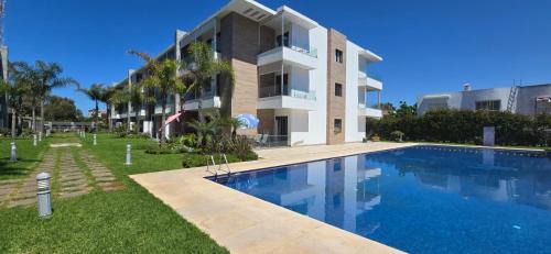 Skhirat Plage Apartment | Chez AGM - Appartement vue piscine - Residence Skhirat Beach2