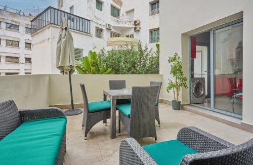 Casablanca City Center Apartment | Chic 3BR Apartment Heart of Casablanca