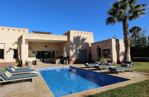 Zaouia Sidi Abdallah Ben Sassi Villa | Exceptional villa with private pool in Marrakech, Palmeraie area, Atlas view