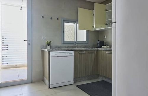 Bouskoura Apartment | Family-Friendly 3BR with Garden & Outdoor Space