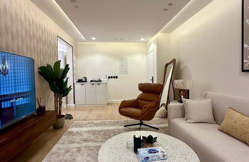 Al Aqiq Apartment | living and bedroom unique located in center of Riyadh near KAFD area