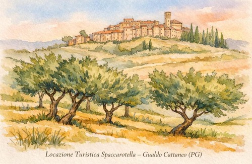 Gualdo Cattaneo Apartment | Locazione Turistica Spaccarotella Vista su Gualdo Cattaneo