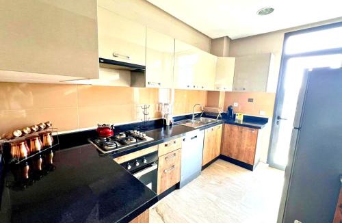 Agadir Bay Apartment | Luxury 2BR in Agadir Bay With Pool & Private Parking & Netflix & Self Check in 24h