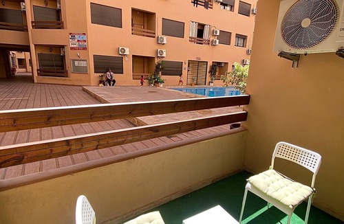 Hivernage Apartment | Luxury apartment with pool view next to the train station in Gueliz