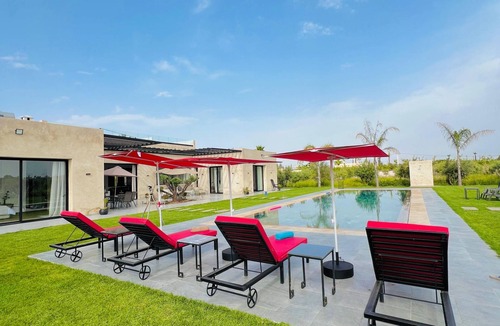 Sidi Abdallah Ghiat House | Luxury villa with a private pool and panoramic views of the Atlas Mountains, Marrakech