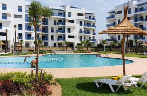 Martil Apartment | Magnificent apartment Costa mar tourist residence with swimming pool next to the beach