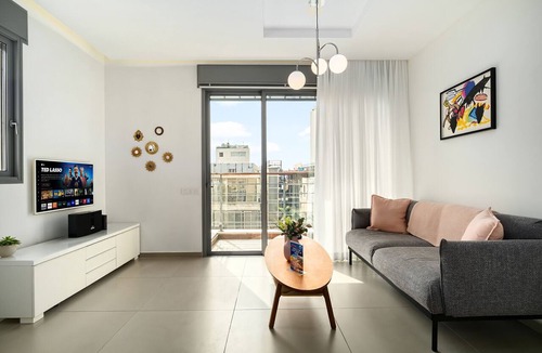 Tel Aviv Promenade Apartment | MAMAD Beach & City Center with Balcony by FeelHome