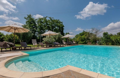 Sasso dʼOmbrone Villa | Nice apartment in villa for 5 people with pool, A/C, WIFI, TV, patio and pets allowed