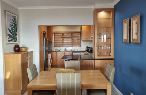 Gordons Bay Central Apartment | Perfect Sea View 2-bedroom apartment with AC on Gordon's Bay's Beach front