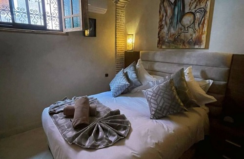 Mechouar-Kasbah Bed & Breakfast | Riad Luxe Location LE Grizzly - Chambre LA Mamounia