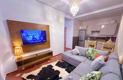 Oued Laou Apartment | Spacious terrace, pool and access to the sea.