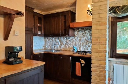 Penna San Giovanni Apartment | Stone Casale Apartment with Pool & Terrace: Sibillini to Sea View