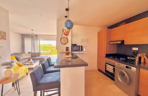 Tamrhakht Apartment | The Good Vibes Apartment with gardens and pools in Taghazout Bay