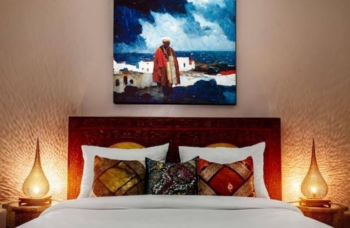 El Hara House | The Tangier Room: Garden View Patio: Riad Roxanne