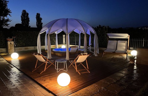 Castelnuovo Villa | Wonderful villa with A/C, WIFI, hot tub, sauna, TV, patio, pets allowed and panoramic view
