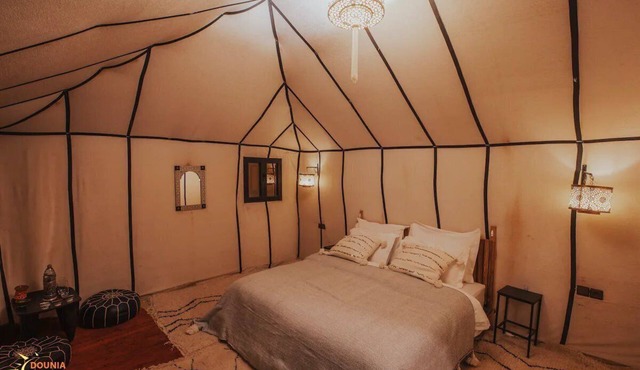 A MAGICAL CAMP IN MERZOUGA DESERT