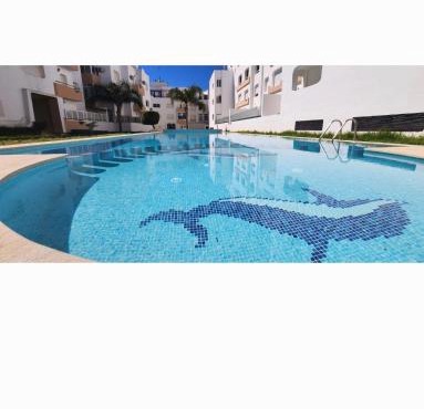 Appartement 2 avec piscines, vue sur mer et accès à la plage à Achakar Hill, Tanger