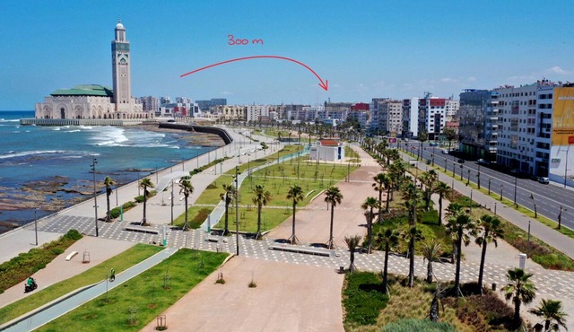 Appt 2 Chambres Près de L'océan et la Mosquée Hassan II