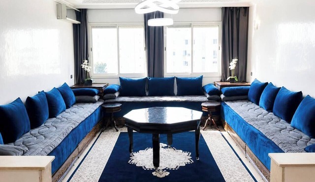 Big 4-bedroom apartment with AC in Center Kénitra next to TGV train