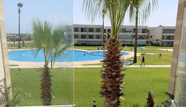 Homerez - Appartement for 5 ppl. with shared pool, sauna and hammam at El Jadida
