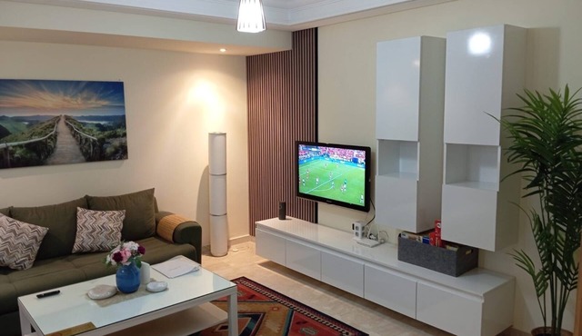 Large luxury apartment with high quality furnishings and large swimming pool