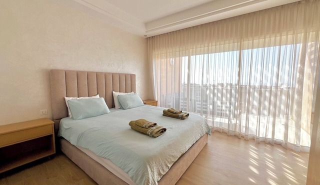 Le Charmant with view and access to pool and beach at Taghazout Bay