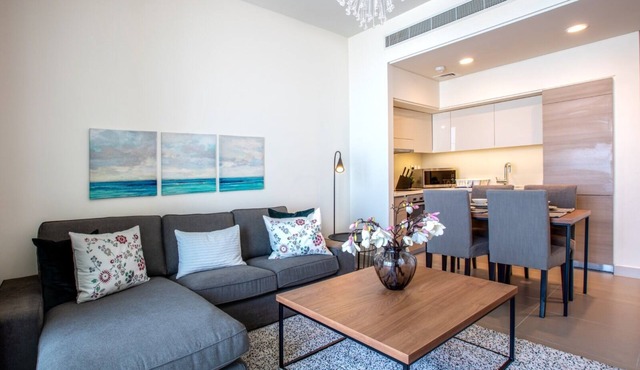 Luxury 2 BD apartment for families only with beach access