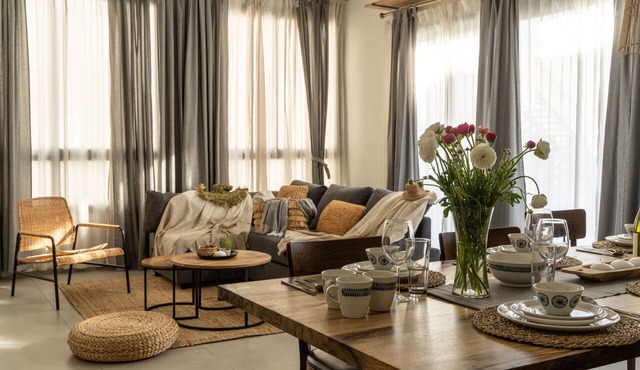 Luxury 3 rooms Apt Balcony Parking | HaKerem A45