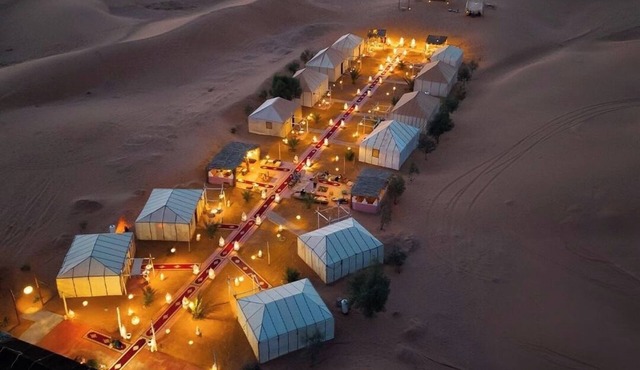 Merzouga luxury camp desert experience