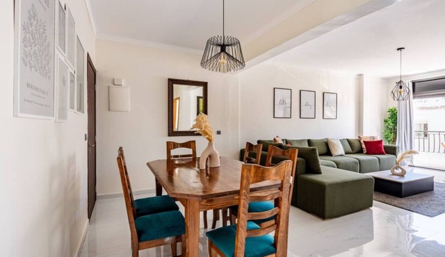 Modern & Central 2 bedroom at Rabat Hassan City Center/3min train station