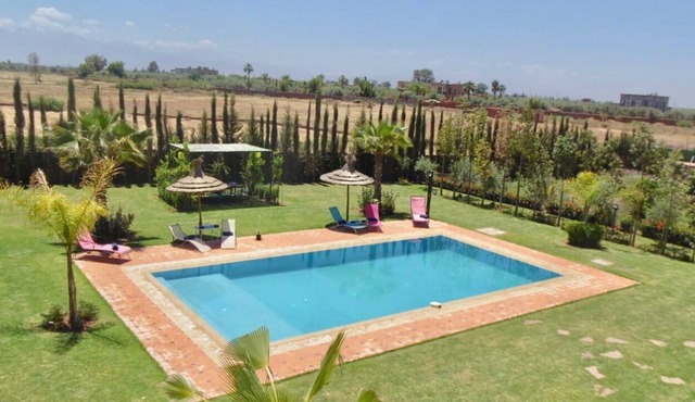Modern villa with large garden