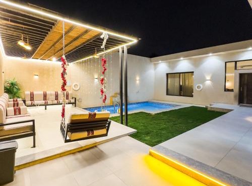 Pool Chalet W Green Garden & BBQ Relax باشن 3 غرفة سينما & PS5