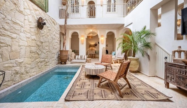 Riad privé Kaolane, piscine, petit-déjeuners, 5min Jemaa el-Fna