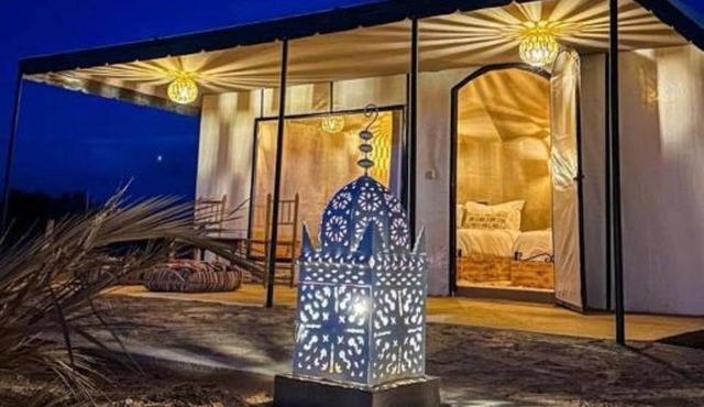 Serene 3 Twin Bed campground in Merzouga perfect for desert escape #1