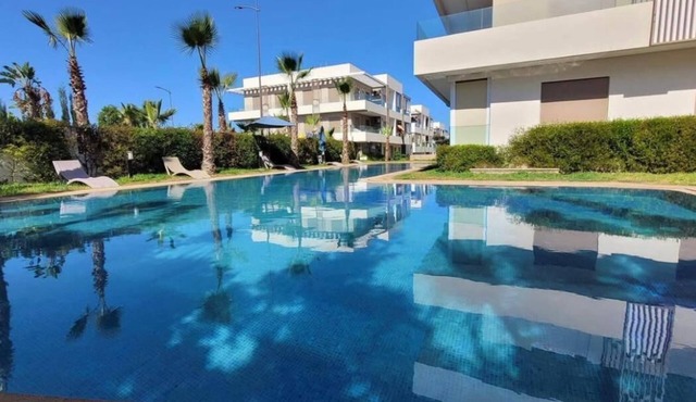 Superbe appartment avec piscine à Sidi Rahal plage dans une résidence sécurisé
