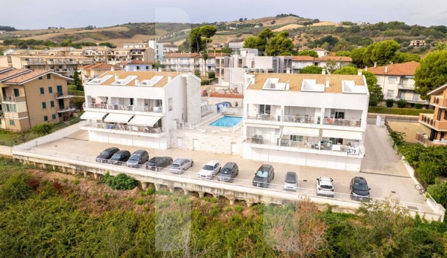 The recently-built Résidence Cerrano Park consists of two buildings with 12 three-room apartments, and offers guests the unique opportunity to have breakfast while enjoying a breathtaking view of the m