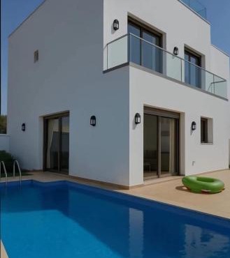Villa avec piscine, vue mer et montagne - Tanger