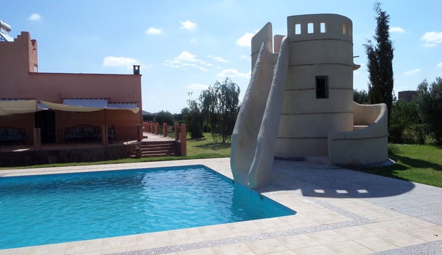 Villa with pool and slide