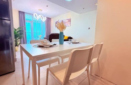 Al Hoora Apartment | Seaview White 1Br Balcony